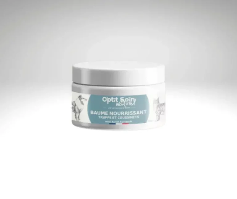 Baume truffe coussinets Optit Soin Naturel en pot pour la protection des chiens et chats.