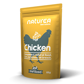 Pâtée Naturea pour chat au poulet