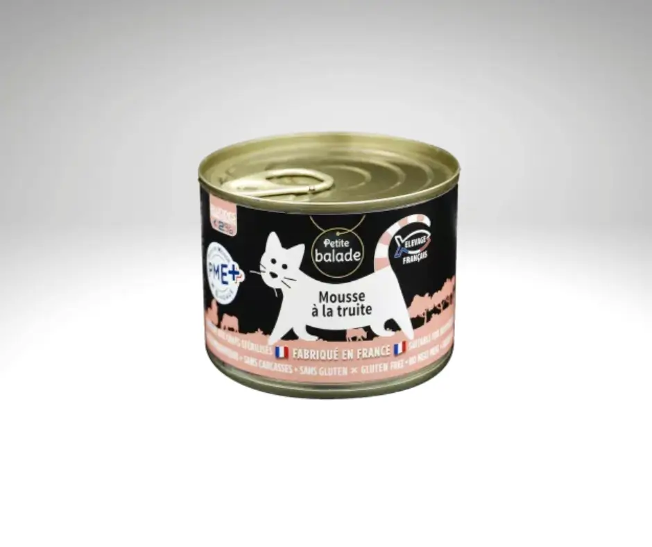 Forellenmousse aus der Dose für Katzen