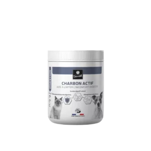 Charbon actif Les Recettes de Daniel soutien digestif pour chien et chat, pot 80 g
