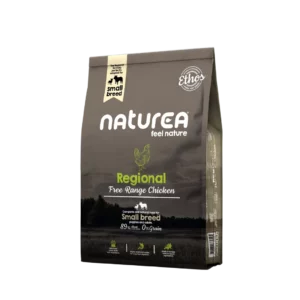 Croquettes Naturea Ethos Small Breed au poulet pour chien, sac de 10 kg