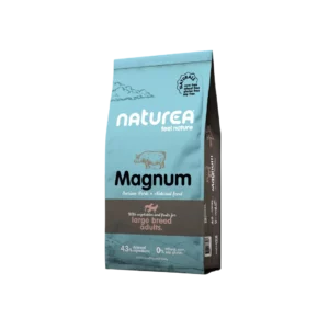 Croquettes Naturea Naturals porc ibérique Magnum pour chien et chiot, sac 12 kg