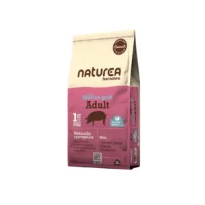 Croquettes Naturea Elements au porc ibérique pour chien adulte, sac 12 kg