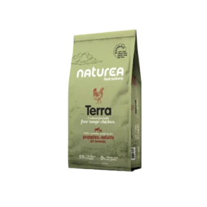 Croquettes Naturea Naturals Terra poulet pour chien et chiot, sac 12 kg