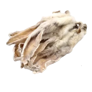 Oreilles de lapin avec poils, mastication pour chien Cernunos