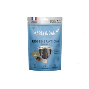 Rouleaux de peau de saumon Marly & Dan Régénération oméga 3 pour chien