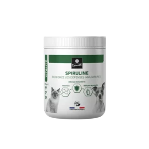 Spiruline Les Recettes de Daniel complément défenses immunitaires pour chien et chat, pot 80 g